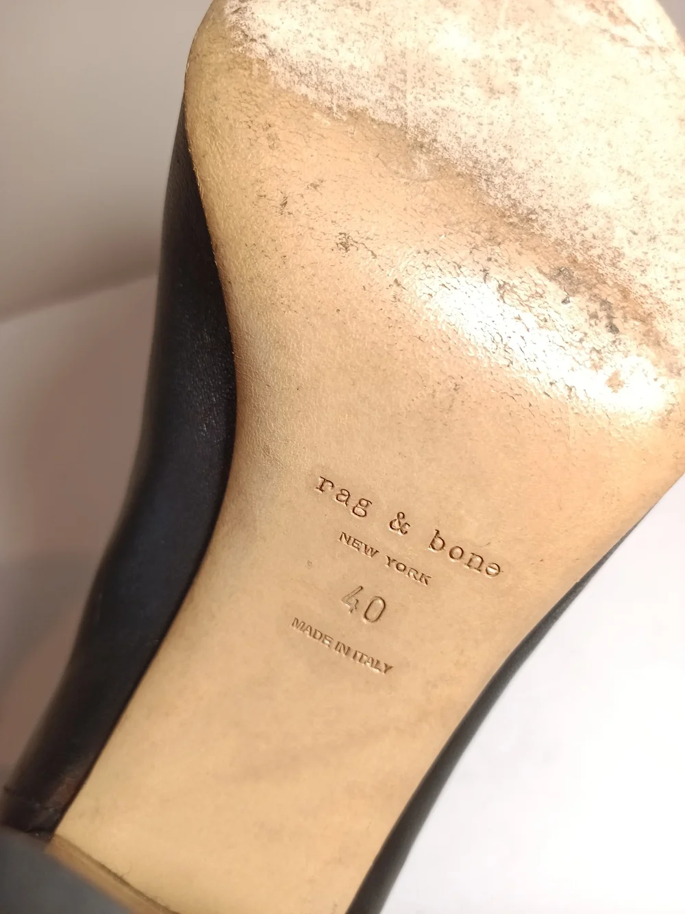 Rag & Bone Agnes Boot in Black Leather Size 40 US 10